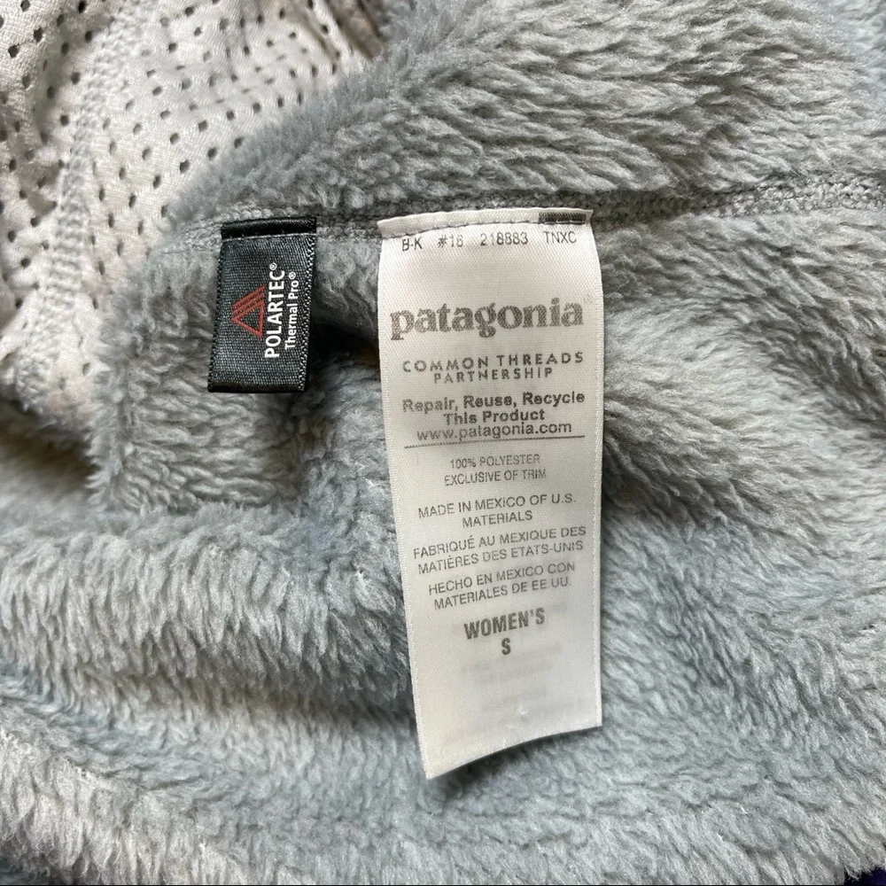 Patagonia Retool Snap-T Fleece Pullover Gray Purple Size Small - Picture 6 of 9